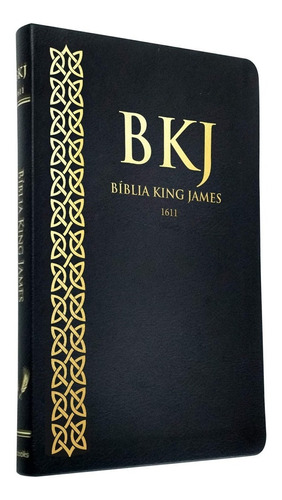 Bíblia King James Fiel 1611 Ultra Fina Preta Lançamento Bkj