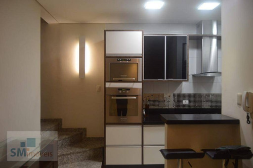 Cobertura Com 2 Dormitórios À Venda, 140 M² Por R$ 562.000,00 - Vila Pires - Santo André/sp - Co0162