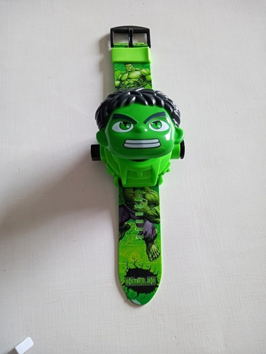 Reloj Niños, Proyector Hulk, Con Imágenes