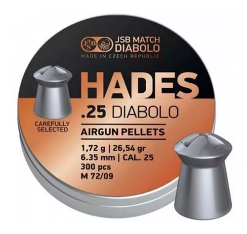 Balines Jsb Hades Diabolo 6.35mm X 300 Unidades / 26.54grs