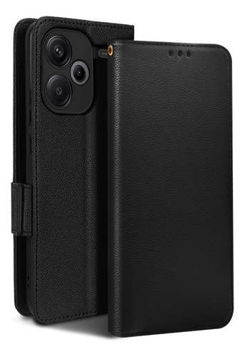 For Redmi Note 13 Pro+ 5g Litchi Pu Wallet Card Slot Case