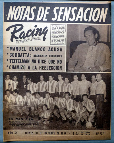 Revista Racing Una Auténtica Voz Racinguista Nº 737