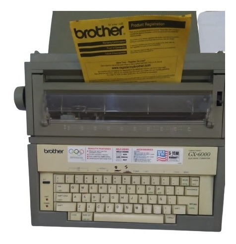 Maquina De Escribir Brother Gx 6000