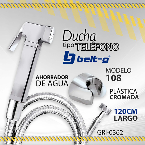 Ducha Telefono Belt-g Mod. 108 Gri-0362 / 0250