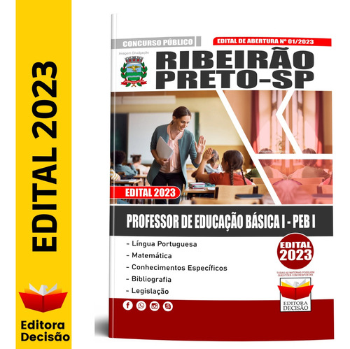 Concurso Apostila Ribeirão Preto-sp - Professor De Educação Básica I - Peb I Atualizada