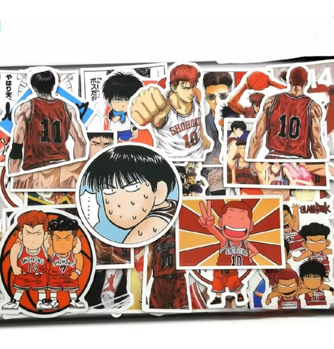 Set De 50 Sticket De Slam Dunk Anime, Cómic, Multicolor.