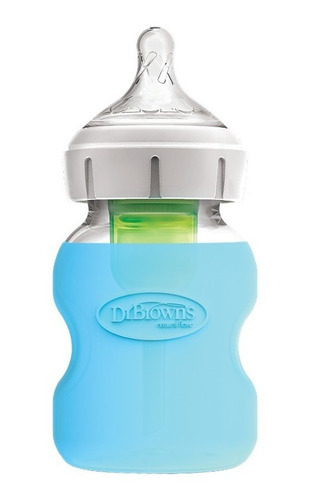 Funda De Protección Mamadera Vidrio 150ml Dr. Brown's Azul