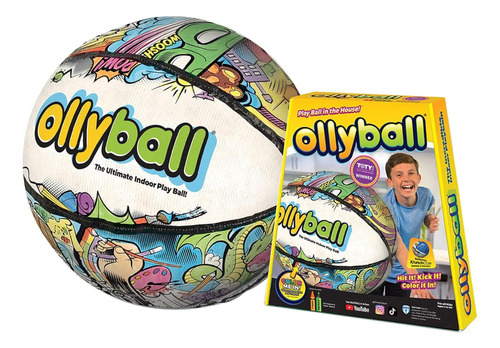 Pelota Inflable Ollyball Para Colorear De 30cm Impermeable