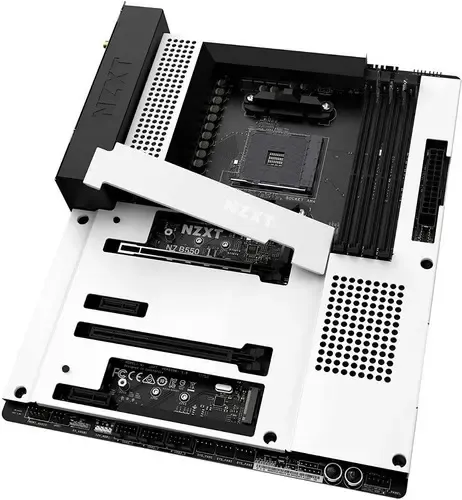 Placa Mãe N7 B550 Branco Fosco Atxnsoquete Am4 Amd B550 Nzxt