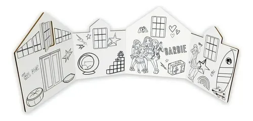 Casa de barbie para colorear hot sale