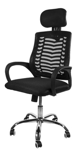 Silla de escritorio Seats And Stools Vari ergonómica  negra con tapizado de mesh y tela