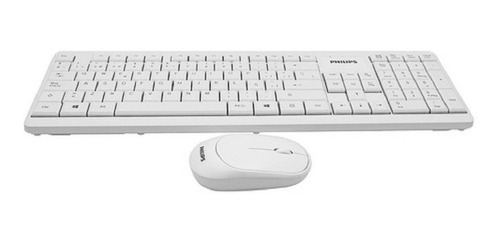 Imagen 4 de 5 de Kit Teclado y mouse Inalámbrico Philips C314 white