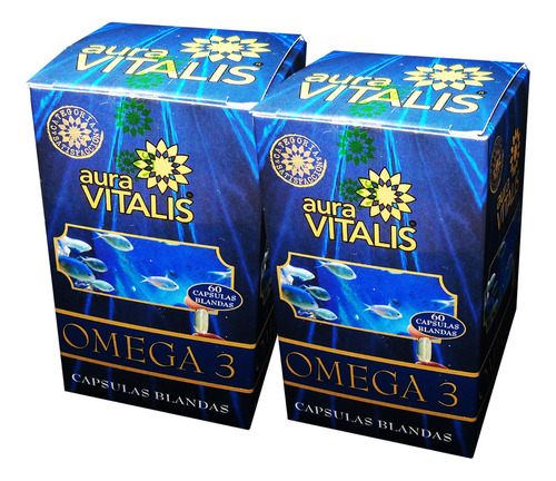 2 X Omega 3 1000mg 120 Caps Blandas 60 Dias Tratamiento Natu