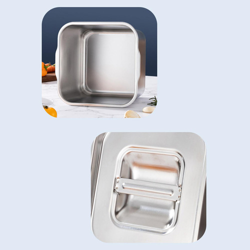 A Recipiente De Comida Profunda Para Comida 18cmx18cm