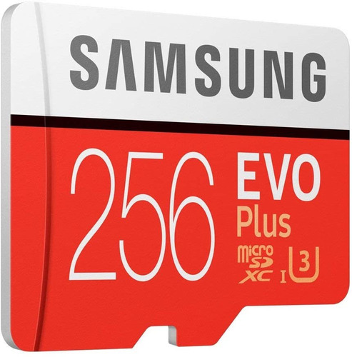 Tarjeta Microsd Samsung 256 Gb Evoplus Clase 10 U3 4k Rápida
