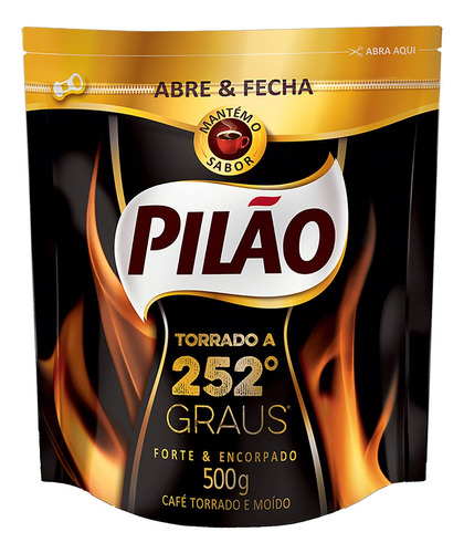 Café Torrado e Moído Pilão 252 Graus Pouch 500g