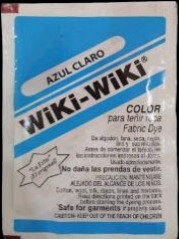 Wiki-wiki Polvo Para Teñir Prendas Color Azul Claro M/d