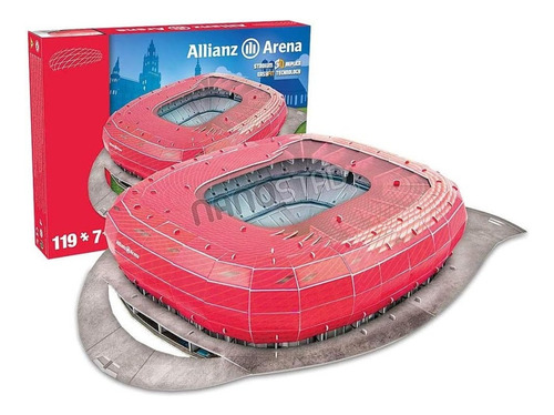 Estadio Allianz Arena Bayern Munich Rompecabezas 3d Nanostad