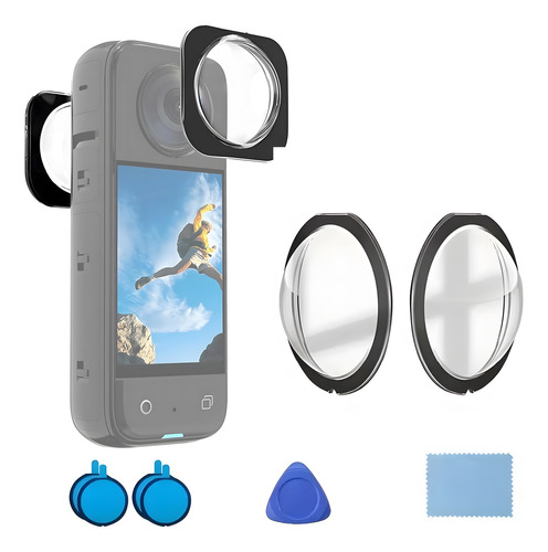 Tapas Protectoras Lentes Transparente Compatible Insta360 X3