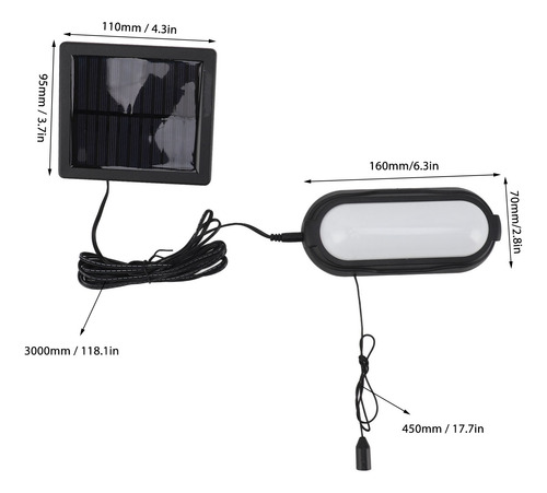 Cobertizo Led De Ahorro De Energía Con Colgante Solar Para G