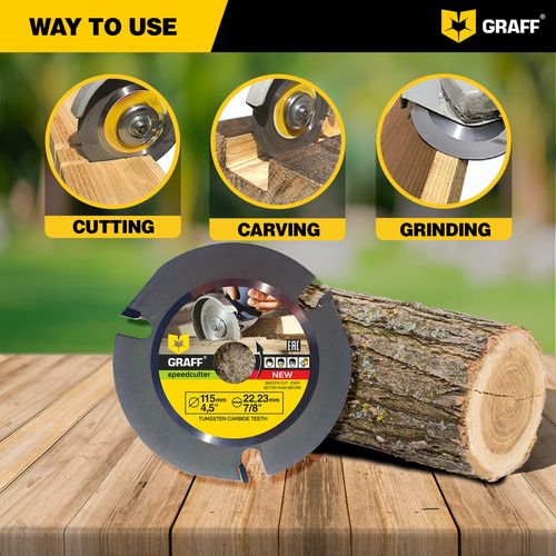 Cierra Circular Para Maderar Graff Speedcutter 4 ½ Disco Par