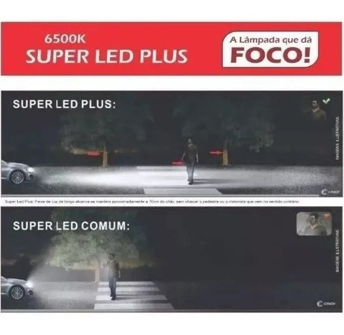 Kit Super Led Plus Ultra Cinoy 12v 24v H4 Garantia 1 Ano