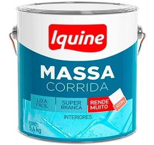 Massa Corrida Pva Profissional Branca Balde 5,4 Kg Iquine