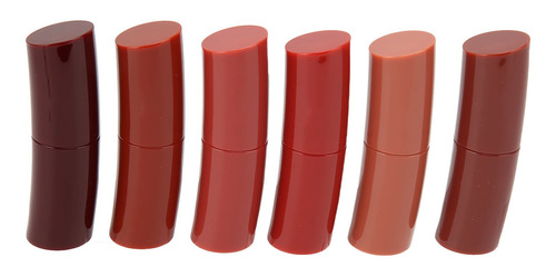 Lápiz Labial Mate Para Mujer, 6 Colores, Curvo, Profesional,