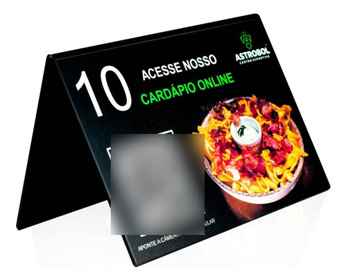 Display Mesa Restaurante, Qr Code, Numeração - 1 Peça