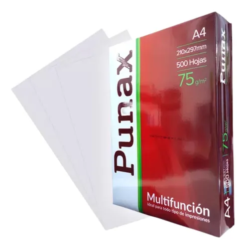 Resma A4 Punax 75grs X500 Hojas X5 Ledesma
