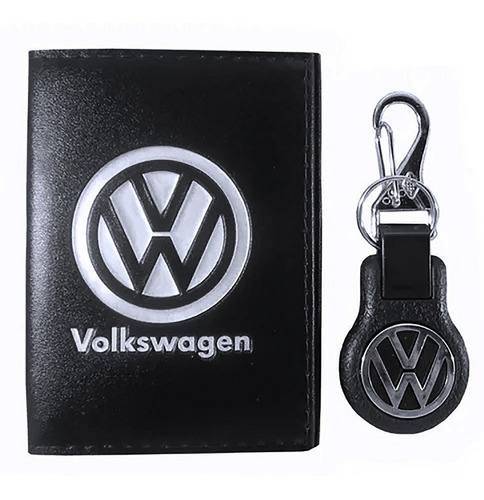 Imagem 1 de 3 de Chaveiro Volkswagen Mosquetão E Porta Documento