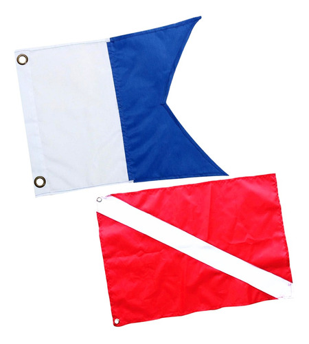 2 Piezas Banderas De Barco De Nylon Accesorio De Kayak