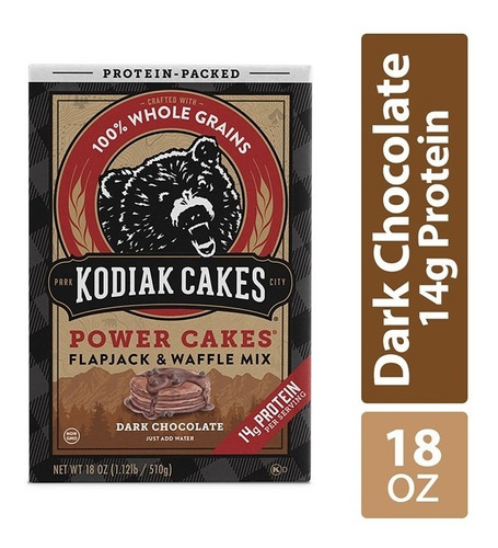 Harina De Hotcakes Kodiak Sabor Dark Chocolate Importado