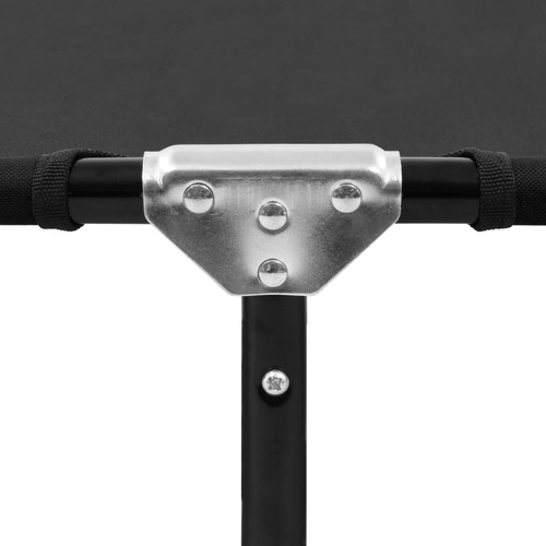 Camastro Plegable Acero Negro
