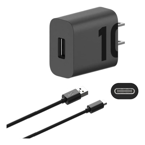 Cargador Motorola Original 10w G8 Power G04s G05 G15 E14 E15 Negro