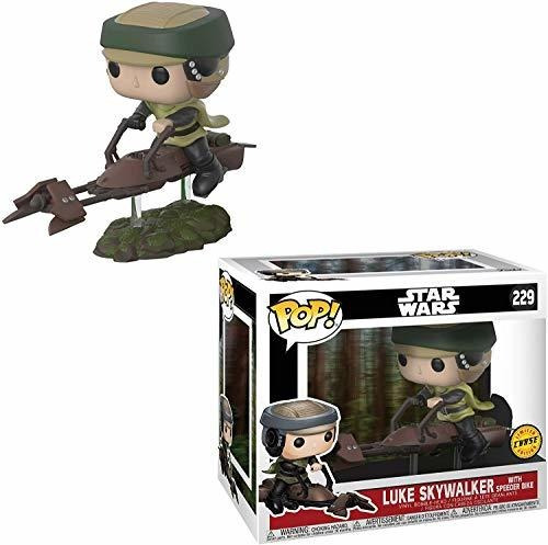 Figura Y Set De Juego - Funko Luke Skywalker W- Speeder Bike