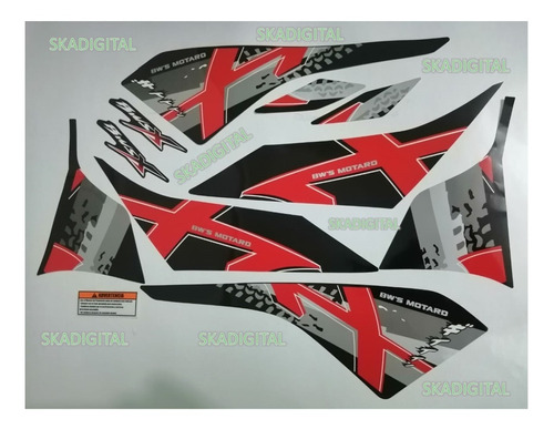 Kit Completo De Calcomanías Bws X Motard 2014