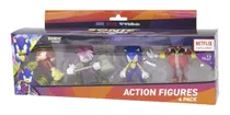 Comprar Sonic Prime Figuras Articuladas Pack X 4 Muñecos De 7,5cm