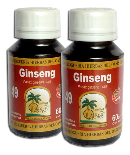 Tintura Madre De Ginseng Energizante Afrodisíaco Memoria X 2