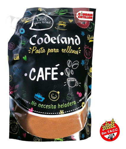 Relleno De Café Codeland 500g - Ciudad Cotillón 