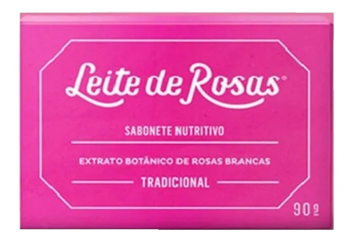 Sabonete Leite De Rosas 90g - Kit C/ 12 Unidades Wxz