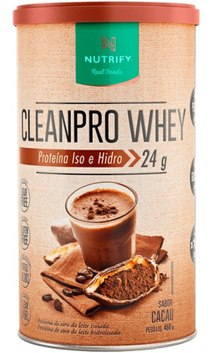 CleanPro Whey 450g - Nutrify SABOR:Cacau