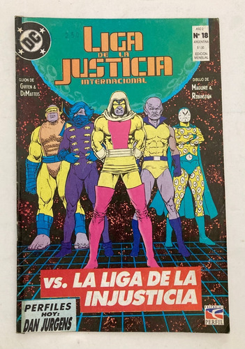 Comic Dc: Liga De La Justicia Internacional #18. Editorial Perfil