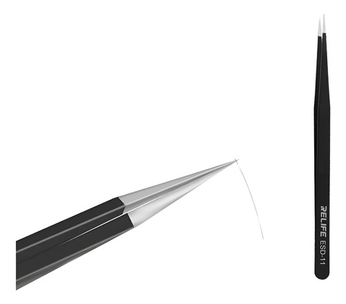 Pinza Recta Antiestática De Alta Precisión Relife Esd-11