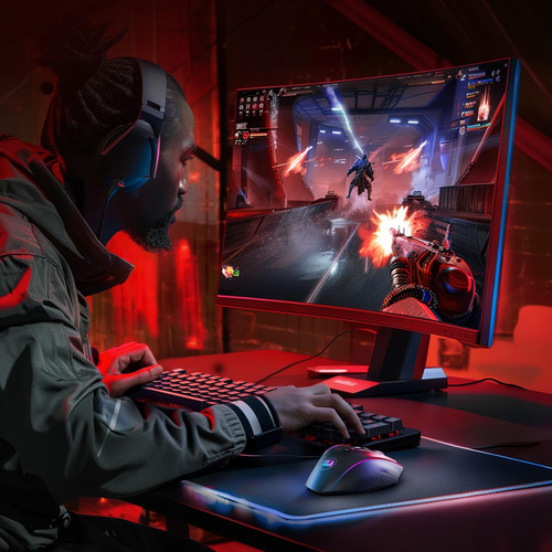 Ratón De Juego Inalámbrico Redragon, Mmo Gaming Mouse Sube 1