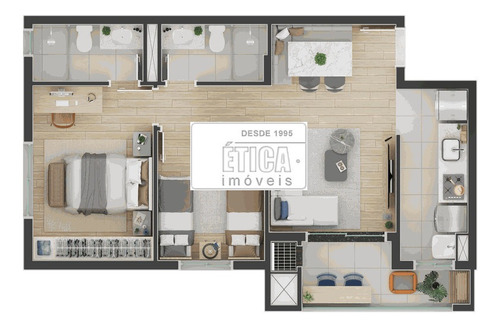 Imagem 4 de 30 de Apartamento Com 2 Dormitórios À Venda Com 82m² Por R$ 465.000,00 No Bairro Portão - Curitiba / Pr - Ap 2035