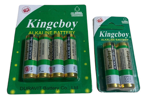 Pilas Baterías Alcalinas Doble Aa Kingcboy Blister 6 Unidade