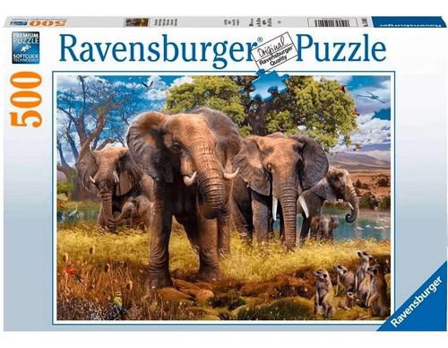 15040 Familia Elefantes Rompecabezas 500 Piezas Ravensburger