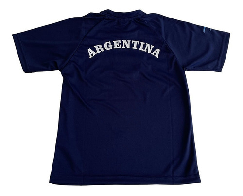 Imagen 2 de 5 de Remera Deportiva Argentina Para Niños Del Talle 4 Al 14