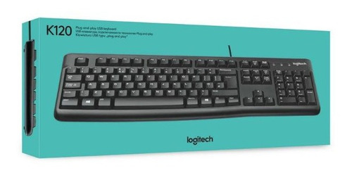 Teclado Logitech K120 Usb Español Antiderrame- Boleta